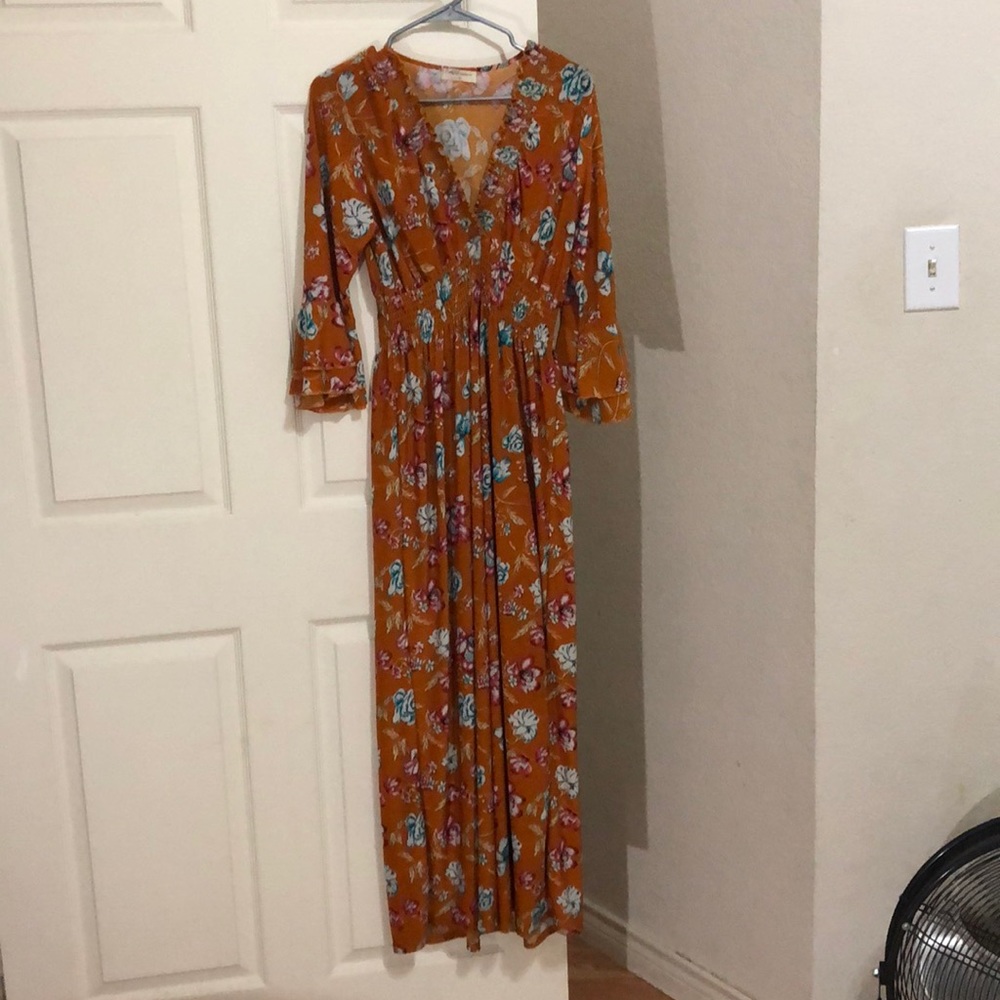 maxi floral dress